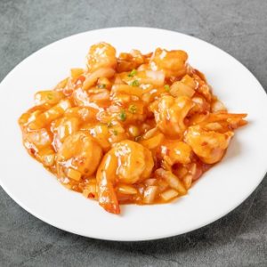 Crevettes sauce Piquante